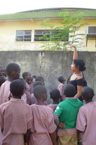 Children at the orphanage 