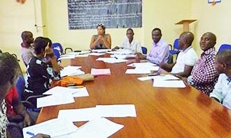 Meeting at the Orphanage in Ivory Coast